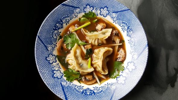 Hederman's hot smoked Irish Salmon with chilli dumplings with ginger &amp;– Frank Hederman